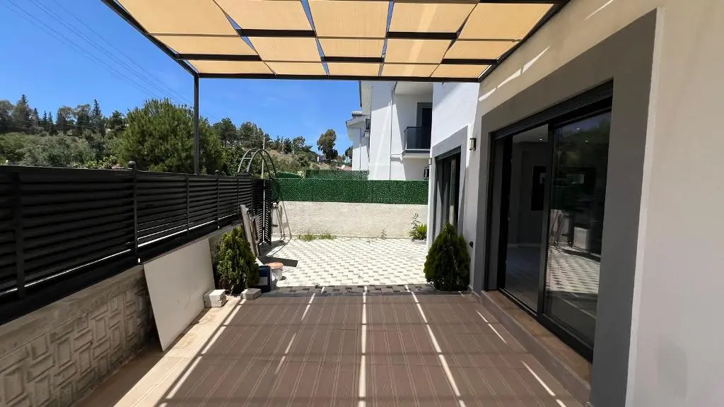 Shaded terrace